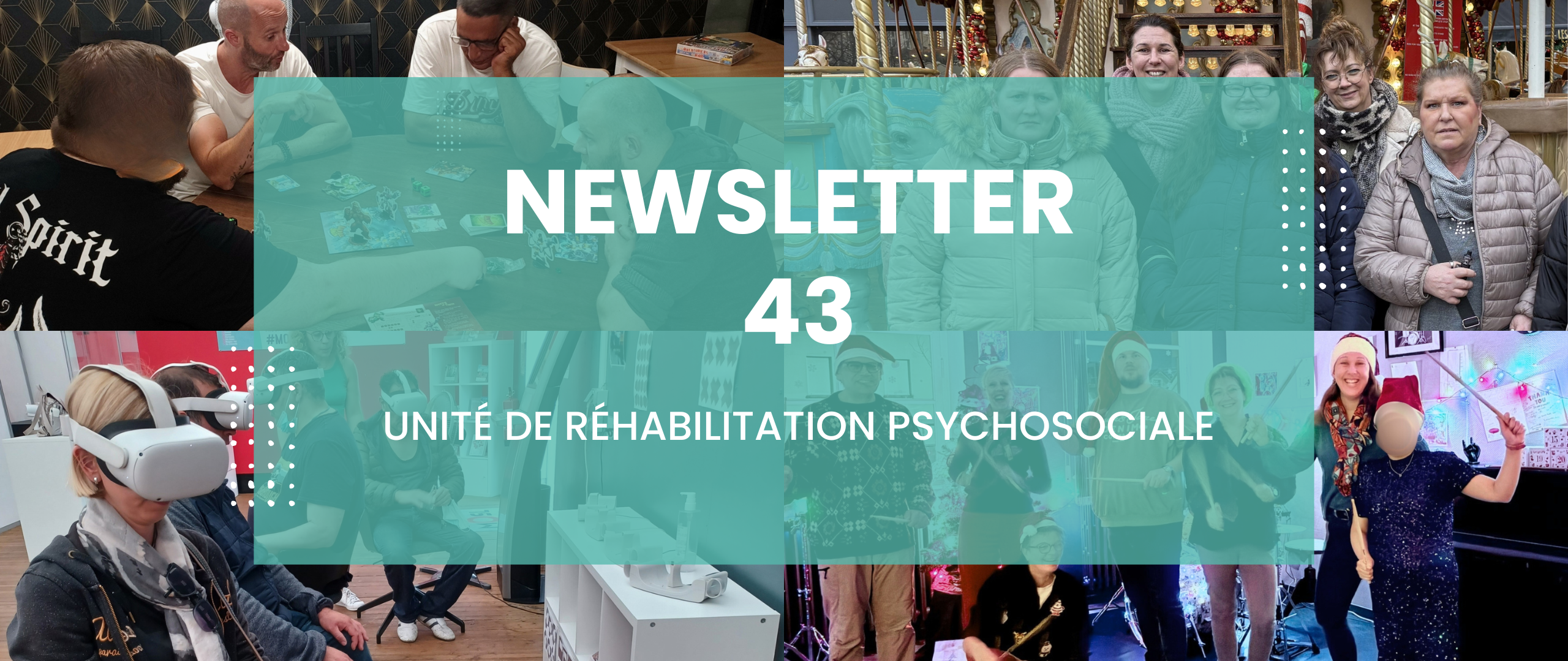 Bannière illustration newsletter 43 : l'Unité de Réhabilitation Psychosociale